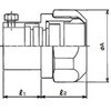 WKQL63 SUS防水プリカねじ無カップ 三桂製作所 58007907
