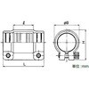 GWC54 厚鋼耐圧防水ねじなしカップ 三桂製作所 58027044
