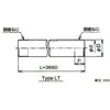 LT50N 厚肉管SUSねじ付サンパイプ 三桂製作所 58028085