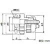 EM5BG5×4P16BK 樹脂製マルチコネクタE型黒 三桂製作所 58029659