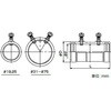 ZWCE31 薄鋼電線管防水ねじなしカップ 三桂製作所 58031524