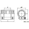 GEW3C31 薄鋼防水ねじなしカップ 三桂製作所 58031628