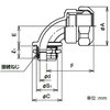 W90BG63-70 防水プリカ用90°コネクタ 三桂製作所 58032845