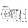 WBM17 防水プリカ用コネクタ 三桂製作所 58033073
