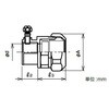 WK2E38 防水プリカ用ねじなしカップ 三桂製作所 58033125