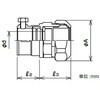WKJ50-54 防水プリカ用ねじなしカップ 三桂製作所 58033299