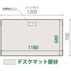LCFN-127SS8S CZRSデスクマット塩ビ イトーキ 58047754