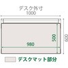 LCFN-106RS8S CZRデスクマット塩ビ イトーキ 58061298