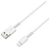 USB充電&同期ケーブル LN 極細 WH カシムラ