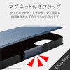 PM-A20BPLFUBK iPhone 12 / 12 Pro ケース カバー 手帳 フラップ レザー 薄型 スリム カード エレコム 58205928