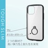 PM-A20BTSLFCRBK iPhone 12 / 12 Pro ケース カバー フレームカラー リング 耐衝撃 TPU 背面 クリア エレコム 58206847