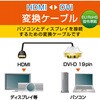 ディスプレイケーブル HDMI変換