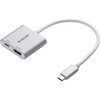 ECAD-CHDMI100SV USB Type-C HDMI 変換アダプタ PD100W充電ポート搭載 4K対応 【 USB-Cポート搭載 iPhone iPad 】 エレコム 58762439