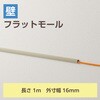 LD-GAF1M 配線カバー 壁用 モール (長さ1m×幅16mm) フラット 配線隠し ケーブルカバー 設置用テープ付き エレコム 58762947