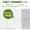 LD-GAFD2MWH 配線カバー モール 接続ユニット 出ズミ 【 壁用 フラットモール LD-GAF2MWH 専用 】 エレコム 58763121