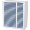 L6 スタンダードタイプ クリアケースキャビネット A3・A4コンビ(連結サービスなし) プラス(家具)