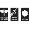 23348 454 T型ハンドルヘックスドライバー Wera 58893093