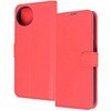 AQUOS wish5 Like standard 耐衝撃 マグネットベルト シンプル 手帳型レザーケース/レッド レイ・アウト