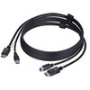 KVMP[u/1.8m/DisplayPort 1.2 & USB 3.0 Type-A - Type-B 5Gbps/4K60Hz/PC p\Rؑ֊p @ΉP[u