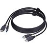 KVMP[u/1.8m/HDMI & USB 3.0 Type-A - Type-B 5Gbps/4K60Hz/PC p\Rؑ֊pP[u