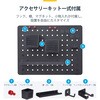 1612B-DESK-PEGBOARD ペグボード/クランプ式/縦42 x 横32cm/トレー フック マグネットなどアクセサリー付属/ブラック/有孔パネル 卓上 デスク上収納 パンチングボード StarTech.com 59638376
