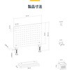 1612B-DESK-PEGBOARD ペグボード/クランプ式/縦42 x 横32cm/トレー フック マグネットなどアクセサリー付属/ブラック/有孔パネル 卓上 デスク上収納 パンチングボード StarTech.com 59638376