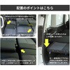 A1606a-a-602BK 車中泊座席シートフラットマット セルタン 59642050