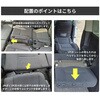 A1607-7-a-602BK 車中泊座席シートフラットマット セルタン 59642199