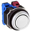 ABD111NW Φ30・亜鉛ダイカスト製シリーズ 押しボタンスイッチ (平形) IDEC(和泉電気) 59727577