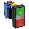 HW7D-L211010Q4GWB HWシリーズ 2点押ボタンスイッチ(表示灯付 LED) Φ22 インタロック(平形-平形) IDEC(和泉電気) 60150876