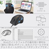 M-SH30UBSKBK 有線 USB マウス 静音 7ボタン チルトホイール付 エルゴノミクス 抗菌 Mサイズ SHELLPHA エレコム 60160260