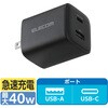 USB Type-C [d PD 40W PPS [d USB-C ~1 USB-A ~1 ܂肽ݎvO ^ y