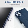 PM-G254PLFUJPND Galaxy A36 5G (SC-54F) ケース レザー 手帳型 マグネット フラップ 衝撃吸収 超軽量 薄型 花柄 エレコム 60160856