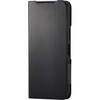 PM-K251PLFUBK Basio active3 ケース レザー 手帳型 マグネット 衝撃吸収 超軽量 薄型 スタンド機能付 UltraSlim エレコム 60161030