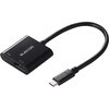 AD-CDPPDBK2 USB Type-C - DisplayPort 変換 (USB-C プラグ to DP ×1 USB-C充電ポート×1) 4K 60Hz PD 60W エレコム 60162956
