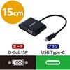 USB Type-C - VGA ϊA_v^ (USB-C vO to VGA|[g~1 USB-C[d|[g~1) WUXGA 60Hz