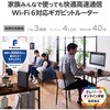 WiFi LAN[^[ Wi-Fi 6 11ax/11ac 4804+1147Mbps IPv6 (IPoE) Ή