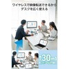 DH-CW4K110EBK USB Type-C ワイヤレスHDMI 送受信機セット 1080p/30m転送 無線化 アプリ不要 簡単接続 エレコム 60227968