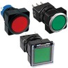 LW6GL-A1C23Y Φ25 フラッシュシルエットスイッチLWシリーズ 照光押ボタンスイッチ (丸形ガード付 平形レンズ) 黒色樹脂ベゼル IDEC(和泉電気) 60293107