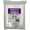 B-5PL チャック付きポリ袋0.04mmポケット付(マルマルジップ ポケットライト) 丸万 60319485