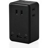 電源タップ 3個口 2P 直挿し USB付 (コンセント×3 Type C×2 USB A×1) 67W PD対応 雷ガード USBタップ エレコム