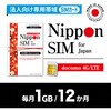 Nippon SIM @lp 1GB/12