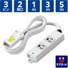 T-WHRM3230LG/RS 電源タップ ハーネスプラグ 3P 2個口 抜け止め 工事用 物件用 案件用 RoHS OAタップ エレコム 34693565