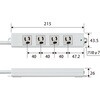 T-WHRM3430LG/RS 電源タップ 延長コード ハーネスプラグ 4個口 3P マグネット 抜け止め 工事用 物件用 案件用 RoHS OAタップ エレコム 34693583