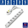 T-WHRM3610LG/RS 電源タップ 延長コード ハーネスプラグ 6個口 3P マグネット 抜け止め 工事用 物件用 案件用 RoHS OAタップ エレコム 60876769