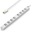 T-WHRM3850LG/RS 電源タップ 延長コード ハーネスプラグ 8個口 3P マグネット 抜け止め 工事用 物件用 案件用 RoHS OAタップ エレコム 60876796