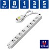 T-WHRM3850LG/RS 電源タップ 延長コード ハーネスプラグ 8個口 3P マグネット 抜け止め 工事用 物件用 案件用 RoHS OAタップ エレコム 60876796