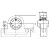 スチールハウジング製ピロー形ユニット/円筒穴形止ねじ式 UCPG3形 NTN(エヌティーエヌ)