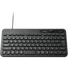 キーボード 有線 USB接続 メンブレン式 テンキーレス ミニサイズ Caps Lock無効化スイッチ 日本語配列 軽い打ち心地 抗菌 【 Windows 対応 】 エレコム