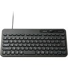 TK-CM10UMKBK キーボード 有線 USB接続 メンブレン式 テンキーレス ミニサイズ Caps Lock無効化スイッチ 日本語配列 軽い打ち心地 抗菌 【 Windows 対応 】 エレコム 61086675